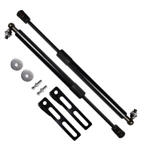 TSUBASA Lift Supports for Nissan X-Trail T32 for Nissan Rogu 2014-2019 Front Bonnet Hood Modify Carbon Fiber Gas Charged Shock Dampers Spring Struts Bar (2 PCS) (Normal black)