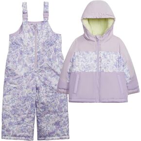 OshKosh B’gosh Girls Ski Jacket and Snowbib Snowsuit Outfit Set