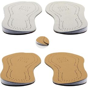 1 Pair Leather OX Leg Orthopedic Insoles Heel Inserts Lift Shoe Wedge Knee Pads Women and Men Corrective Pronation, Supination, Medial, Lateral (41 42) 0 TCBH01