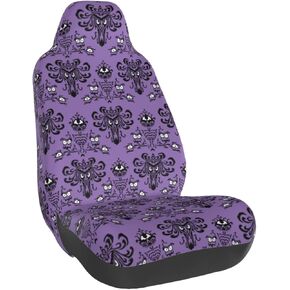 Haunted The Mansion Car Seat Cover Car Accessories for Women Men Car Front Seat Protectors Full Set Front Bucket Universal Fit Sedan