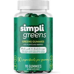 Gummies Supplement Vegan-Friendly Gummy Vitamins Superfood Supplement 90 Count