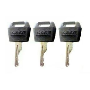 3Pcs Black Ignition Keys Replacement Key for Case IH Tractor Dozer Backhoe D250 for Case/International Harvester Excavator,Switches,Switches and Relays,Automotive Replacement Ignition Starter Switches