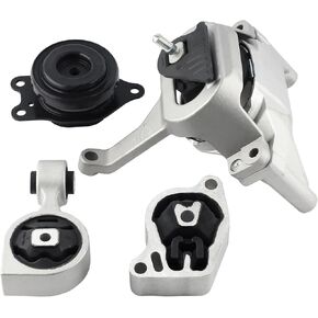 Engine Motor Mount & Transmission Mount Torque Strut Mount Set of 4 Fit for Nissan Altima 2.5L 2007-2017 Auto Transmission Replacement Engine Motor Trans Mount Set#A4350 A4353 A4340 A4339