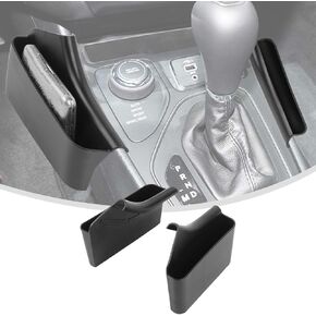 Linskip Center Console Storage Organizer Compatible with Jeep Cherokee 2014-2023, Gear Shift Side Tray, Interior Accessories(Black)