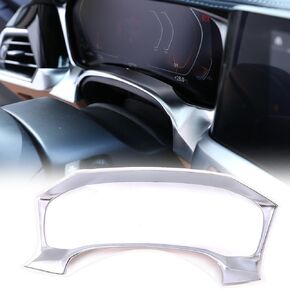 Car Dashboard Speed Meter Trim Frame Compatible with BMW 3 Series G20 G21 320i 330i M340i 2020-2022,Center Console Dash Cover Protector Frame Interior Accessories (Carbon Fiber Pattern)
