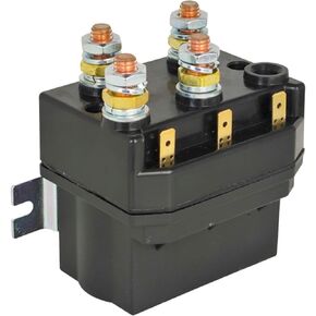500 Amp 12V Winch Contactor Relay Solenoid DC88P-1000 Compatible with Albright Compatible with Warn 4 Terminals w/Mount Bracket DC88P Motor Reversing