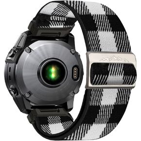 26mm Nylon Sport Band for Garmin Feinx 6x/5x/7x Band, Soft Replacement Smartwatch Strap for Garmin Fenix 5X Plus, Fenix 6X Pro,Fenix 3,Fenix 3 HR, Descent MK1/Mk2/ Mk2S,Enduro/Enduro 2 in Kuwait