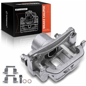 A-Premium Disc Brake Caliper Assembly with Bracket Compatible with Select Infiniti and Nissan Models - G35 2006-2008, G37 2009-2010, M35, M45, 350Z 2006-2009, 370Z 2009 - Rear Left Driver Side