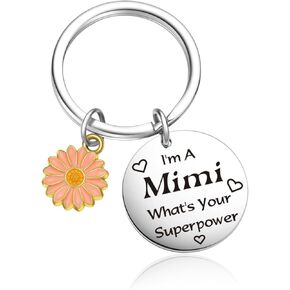 Best Mimi Ever Keychain For Nanna Jewelry Grandmother Keychain Nana Gifts Gaga Keychain
