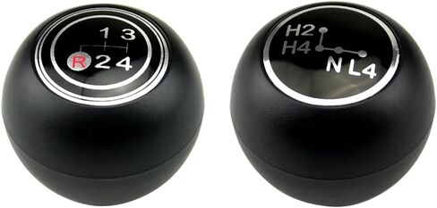 Gear Shift Knob Lever Shifter Pen Head Handball Compatible with to-yota La-nd Cr-uisers 40 Series FJ40 FJ43 FJ45 BJ40 BJ45 HJ47 1969-1984-Red 4 Speed+H4 in Kuwait