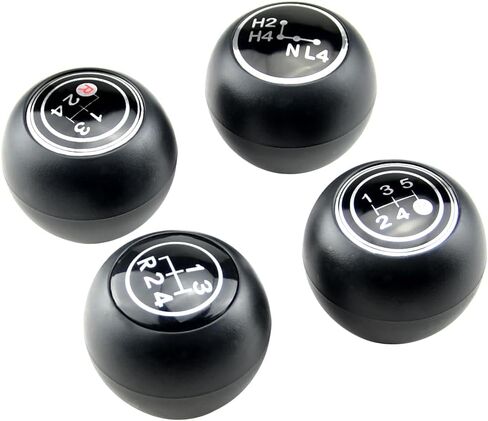 Gear Shift Knob Lever Shifter Pen Head Handball Compatible with to-yota La-nd Cr-uisers 40 Series FJ40 FJ43 FJ45 BJ40 BJ45 HJ47 1969-1984-Red 4 Speed+H4 in Kuwait