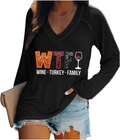 Wine Turkey Family T Shirt Vneck Wtf Wine Turkey Family Sweatshirt in Saudi Arabia