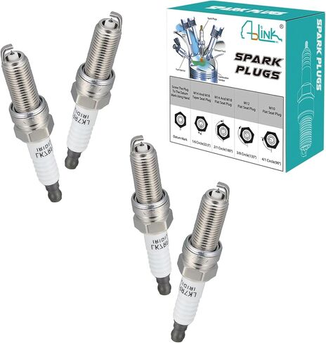 6PCS Duble Iridium 4504 PK20TT Spark Plugs (3.7L 4.7L) For Dodge Dakota Durango 2004-2007,Nitro 2008,Ram 1500 2002-2007,Mitsubishi Raider 2006-2009,Jeep Commander Grand Cherokee Liberty V6 V8 in Saudi Arabia