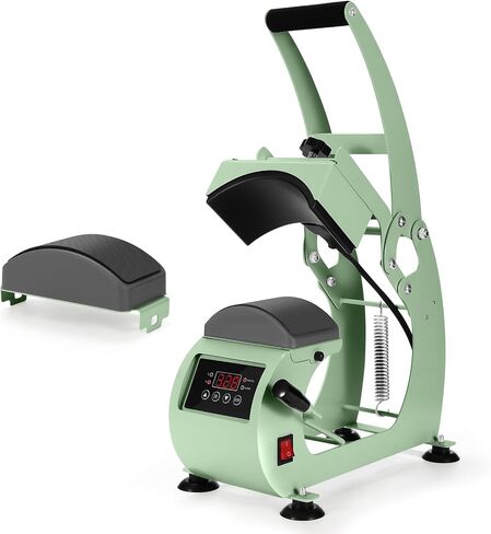 Hat Press Machine - Hat Press Heat Machine for Caps, Digital Control Hat Press with 2 Platens Auto-Off Safety, Handheld Hat Heat Press Machine for DIY Project in Saudi Arabia