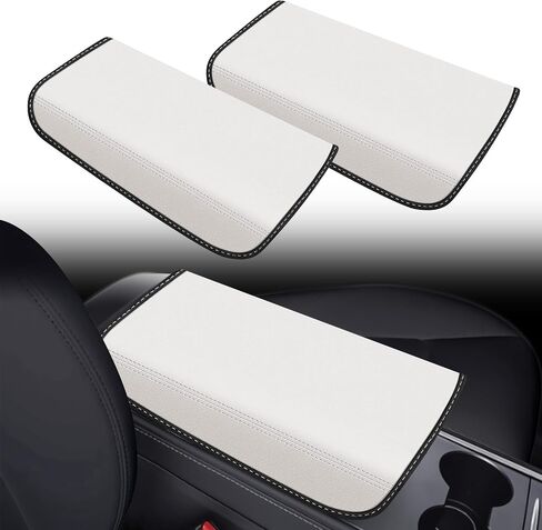 2-Pack Armrest Cover for Tesla Model Y Model 3, for 2021-2023 Model 3 and 2021-2024 Model Y, Not Fit 2024 Model 3 Highland Scratch Resistant Faux Leather Easy Install, Pink in Saudi Arabia