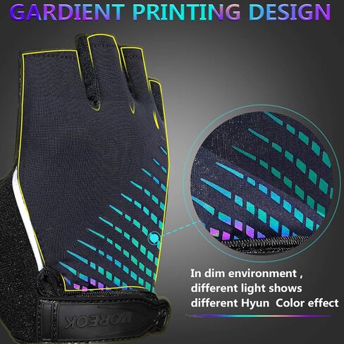 MOREOK Cycling Gloves Bike Gloves for Men/Women-[5MM Gel Pad] Biking Gloves Half Finger Road Bike MTB Bicycle Gloves-for Cycling/Workout/Motorcycle/Outdoor in Kuwait