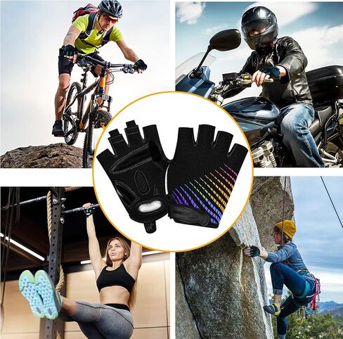 MOREOK Cycling Gloves Bike Gloves for Men/Women-[5MM Gel Pad] Biking Gloves Half Finger Road Bike MTB Bicycle Gloves-for Cycling/Workout/Motorcycle/Outdoor in Kuwait