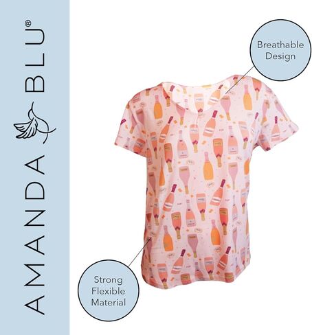 Amanda Blu Women’s Classic Pajamas Top & Shorts Lounge/PJ Set, Super Soft, Comfy Wide Leg in Kuwait