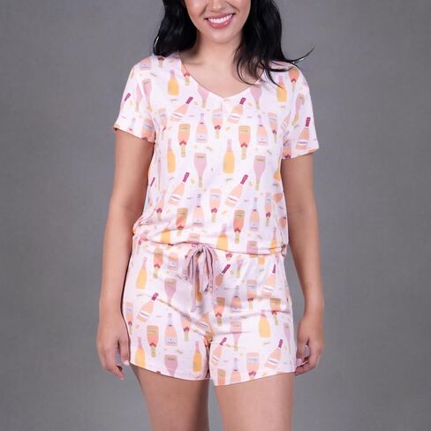 Amanda Blu Women’s Classic Pajamas Top & Shorts Lounge/PJ Set, Super Soft, Comfy Wide Leg in Kuwait