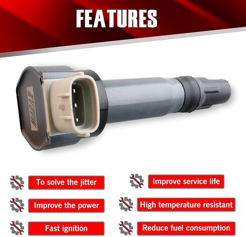 Set of 3 Ignition Coils GN10674 UF681 Compatible with Smart Fortwo 2005-2015 1.0L 0.8L Electric - Replaces ICA64178, ICA64270,FK0343 in Kuwait