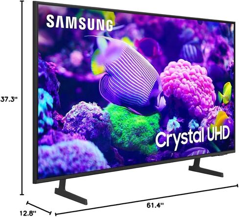 تلفزيون سامسونج UN50DU7200FXZA 50 بوصة كريستال 4K UHD الذكي (موديل 2024) مع مكبر صوت للمسرح المنزلي Deco Gear مع مضخم صوت ومجموعة ملحقات مثبتة على الحائط وكابلات 6FT 4K HDMI 2.0 والمزيد in Saudi Arabia