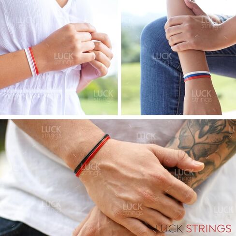 (عبوتان) سوار من النايلون الشمعي الأحمر قابل للتعديل للرجال والنساء - للجنسين مقاوم للماء وحماية العاطفة وقوة التعويذة وسحر الحظ السعيد والطاقة الحمراء سلسلة من الحب المصير in Kuwait