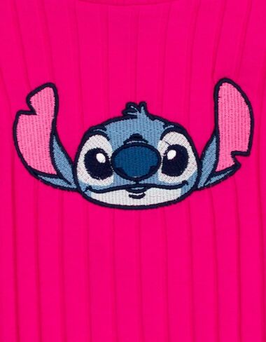 Disney Junior Girls Cropped Ribbed T-Shirt and Flare Pants Outfit Set Toddler to Big Kid Sizes (2T - 14-16) in Kuwait