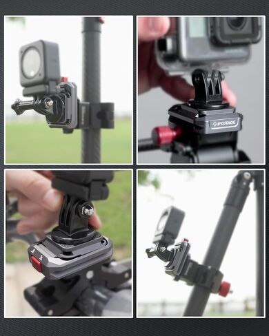IFOOTAGE Quick Release Base Q38 Base,with Two Standard 3/8 Screw Holes,A 1/4" Convert Screw,Can Stall on Monopod,Camera Tripod,Slider in Saudi Arabia