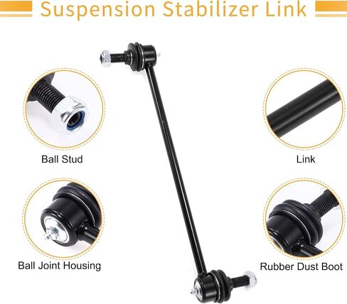X AUTOHAUX 1 Set Front Sway Bar Links Stabilizer Link Kit with Bushing for Dodge Grand Caravan Caravan Suspension Kit No.4743024AC/4743024AD/K7258 in Saudi Arabia