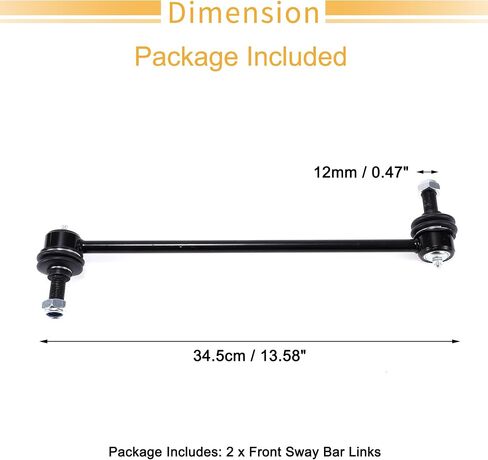X AUTOHAUX 1 Set Front Sway Bar Links Stabilizer Link Kit with Bushing for Dodge Grand Caravan Caravan Suspension Kit No.4743024AC/4743024AD/K7258 in Saudi Arabia
