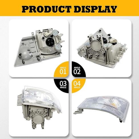 8975851712 Driver Side Headlight Assembly Corner Lamp Compatible with NPR NPR-HD NQR NRR 2008-2020 with Electrical Machinery (Left) in Kuwait