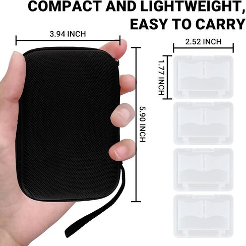 32 Slot light gray Portable SD Card Holder with 4 Individual Clear Plastic Memory Card Cases, Sailcloth Surface SD Card Case, Waterproof and Shockproof SD Card Storage for SD Cards in Saudi Arabia