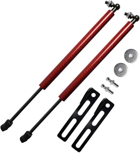 TSUBASA Lift Supports for Nissan X-Trail T32 for Nissan Rogu 2014-2019 Front Bonnet Hood Modify Carbon Fiber Gas Charged Shock Dampers Spring Struts Bar (2 PCS) (Normal black) in Saudi Arabia