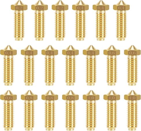 6PCS Hardened Steel Nozzles for Anycubic Kobra 2, 3D Printer High Temperature Resistance 0.4mm Hardened Steel Nozzles for Kobra 2, Kobra 2 Neo, Kobra 2 Pro, Kobra 2 Plus, Kobra 2 Max in Kuwait