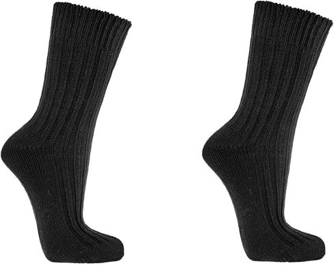 Leo Design 3 pairs of PURE COTTON Winter Socks, For Women, Soft, 100% NATURAL, Seamless, suitable for sensitive skin in Saudi Arabia