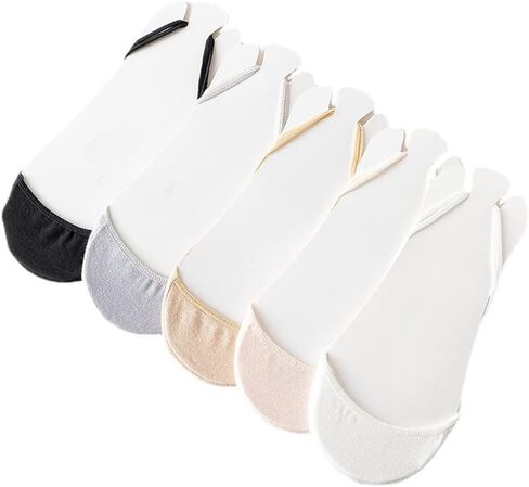 5 Pairs Sling Liner Socks, Women'S Ultra Low Cut No Show Half Liner Socks With Slingback in Saudi Arabia
