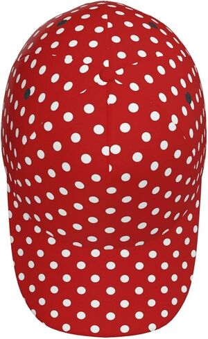 Polka Dots Baseball Cap Workout Hats with Adjustable Strap for Men & Women Dad Hat Snapback Hat in Kuwait