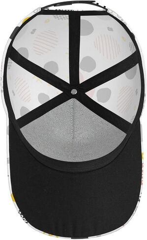 Polka Dots Baseball Cap Workout Hats with Adjustable Strap for Men & Women Dad Hat Snapback Hat in Kuwait