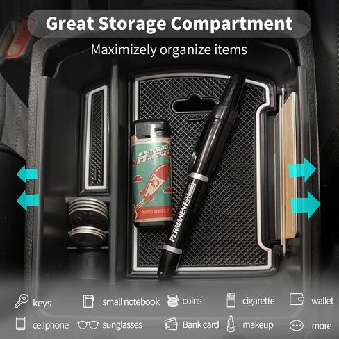 علبة منظم وحدة التحكم المركزية CDEFG 2024 2025 Seltos لـ 2020-2024 2025 Kia Seltos Console مسند ذراع صينية صندوق تخزين صينية إدراج ثانوية حاوية عملات معدنية 2023 2024 2025 ملحقات Seltos in Saudi Arabia