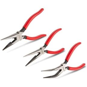 TEKTON Gripping Pliers Set, 3-Piece (Long Nose, Bent Nose) | PGF99101