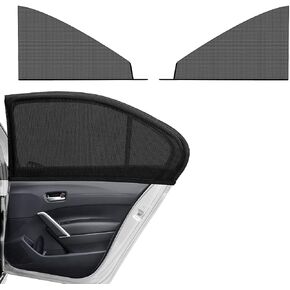 2 PCS Car Window Shades, Breathable Mesh Side Window Sun Shade Blocker for Privacy Blackout, Auto Window Screen UV Protection Cover for Baby Family Pet, Car Accessories (SUV Front 24.4"×35.4")