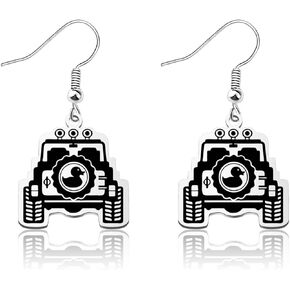 Off Road Vehicle Gift Off Road Duck Earring 4-Wheeler Motorsport Gift Off Roading Lovers Gift Duck Car Gift Driving Gift