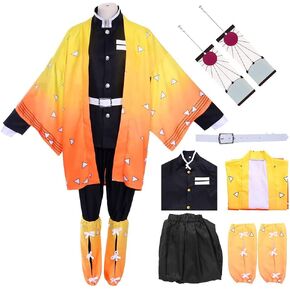 Nezuko Cosplay Zentisu Tanjiro Cosplay Adult kids,Mitsuri Outfit Shinobu Inosuke Anime Halloween Costume