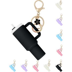 Mini Tumbler Keychain for Stanley Cup Accessories，School Bag Handbag Backpack Keychain for Woman Girl