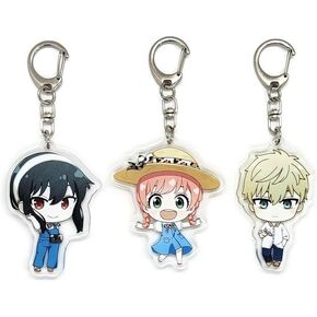 EBTY DREAMS Inc. - Set of 3 Spy Family Acrylic Keychain Anya Forger, Yor, Loid v8
