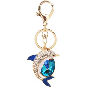 Cute Animal BlingBling Crystals Keychain Animal Charm Keyring Car Bag Wallet Purse Handbags Cars Key Pendant Decor