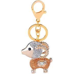 Cute Animal BlingBling Crystals Keychain Animal Charm Keyring Car Bag Wallet Purse Handbags Cars Key Pendant Decor in Kuwait
