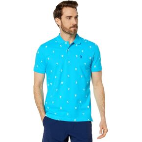 U.S. Polo Assn. mens Palm Print Slim Polo