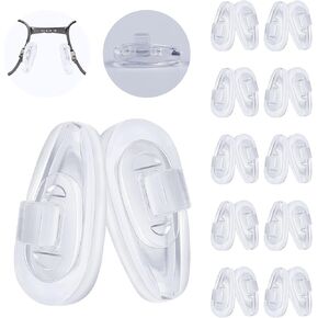 10 Pairs Replacement Silicone Rubber Nose Pads Compatible with Oakley Crosshair2.0/WireTap/Whisker;Maui Jim Kahuna Sunglass