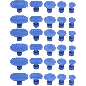 Car Dent Puller Kit, 30Pcs Car Body Dent Removal Pulling Tabs Paintless Dent Glue Tabs Glue Puller Tabs Auto Body Kits for Dent Removal Repair